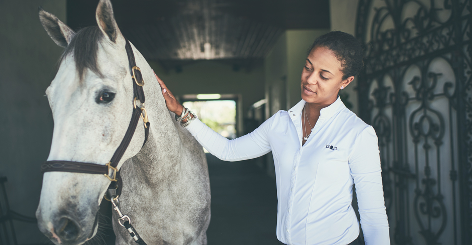 woman with horse